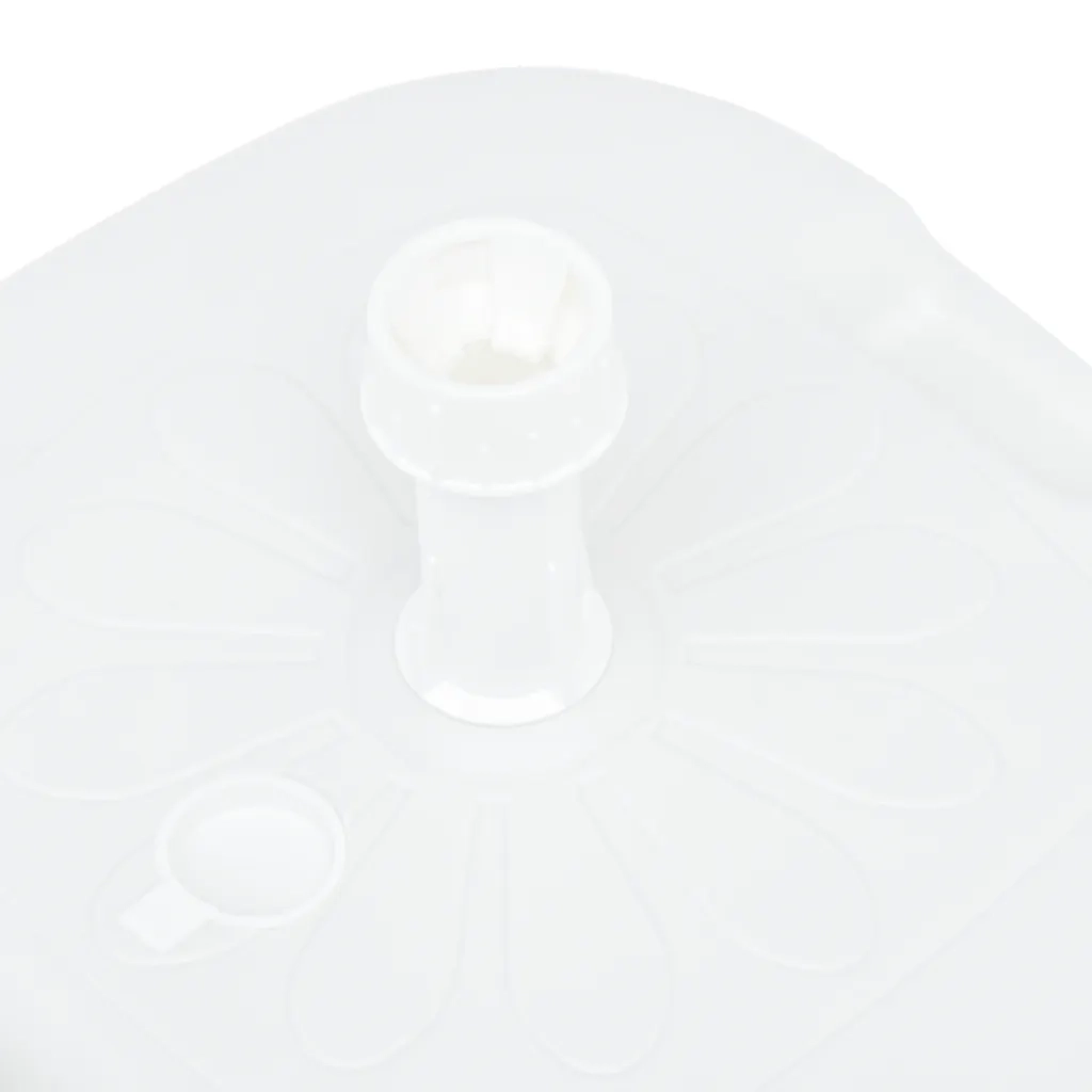 Base Ombrellone Riempibile con Sabbia/Acqua 16L Bianca Plastica CFW9251493