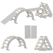 Casetta per arrampicata bambini ¨C zephmum ¨C grigio 279x80x69 cm