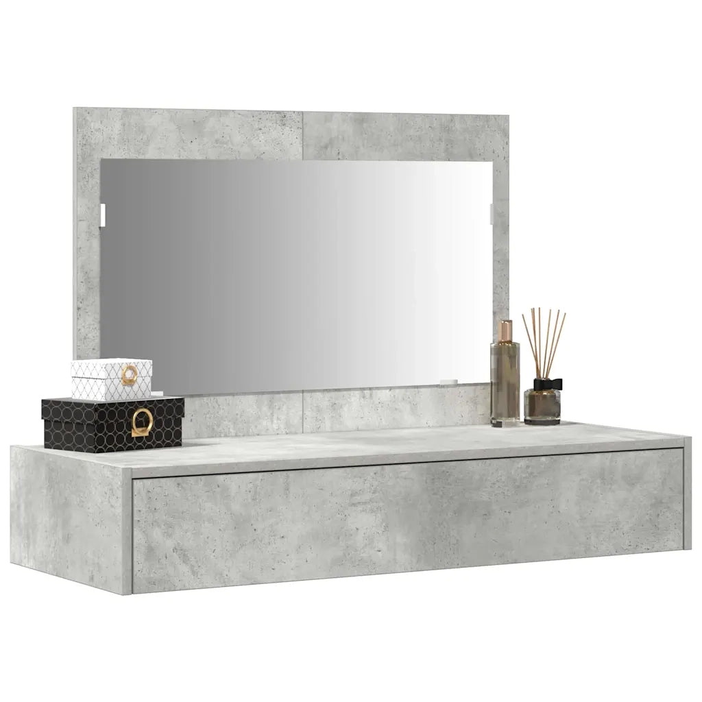 Tavolo da Trucco Grigio 100 x 40 x 70 cm Legno multistrato 865211