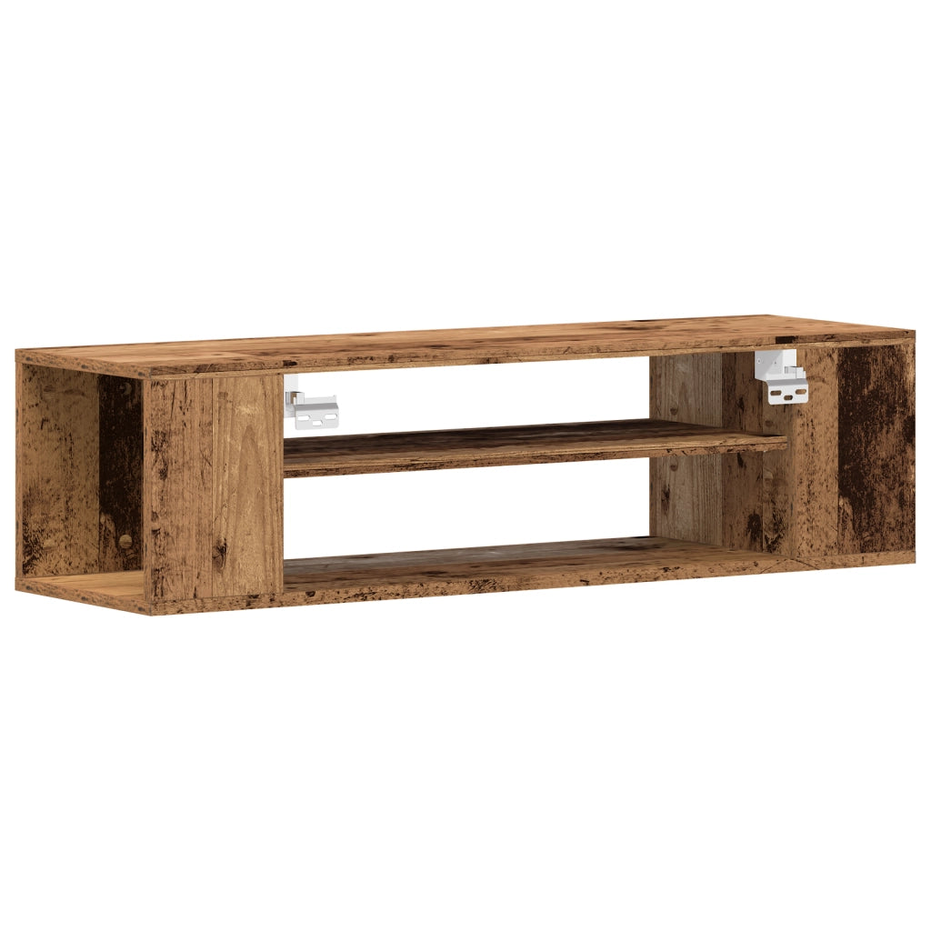 Armadio TV da muro  in legno vecchio 100x30x26,5 cm in legno ingegnerizzato
