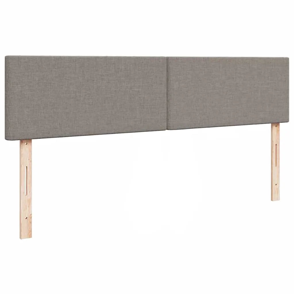 Pouf Letto con Materasso e LED Tortora 180x200cm in Tessuto 3312247