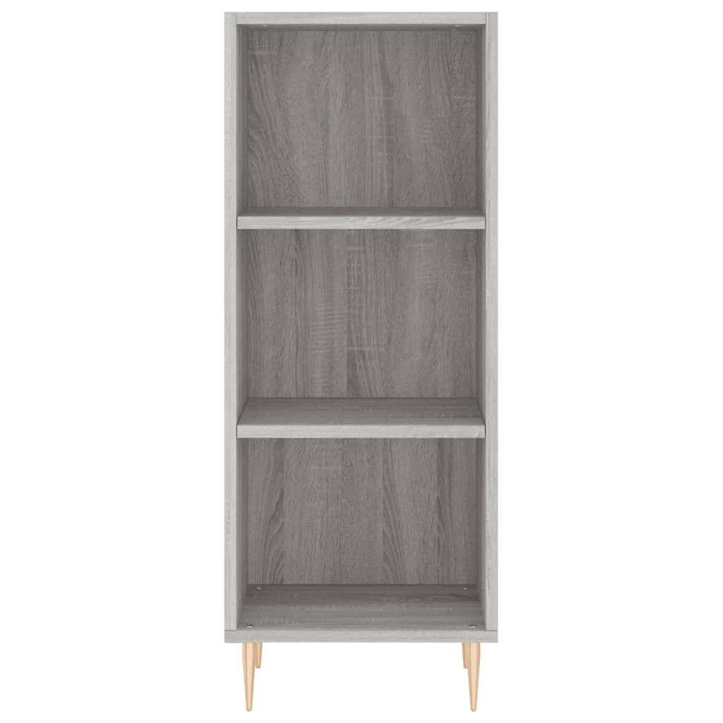 Buffet credenza cassettiera armadio mobile contenitore organizer cucina soggiorno salotto rovere Sonoma alto 34,5 x 34 x 180 cm legno ingegnerizzato grigio 02_0035301