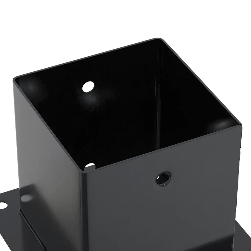 Basi Pali Quadrati 12 pz 141x141 mm Acciaio Verniciato Polvere 42000035