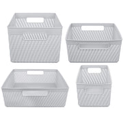 Set di 4 cestini organizer KADAX per riporre oggetti.