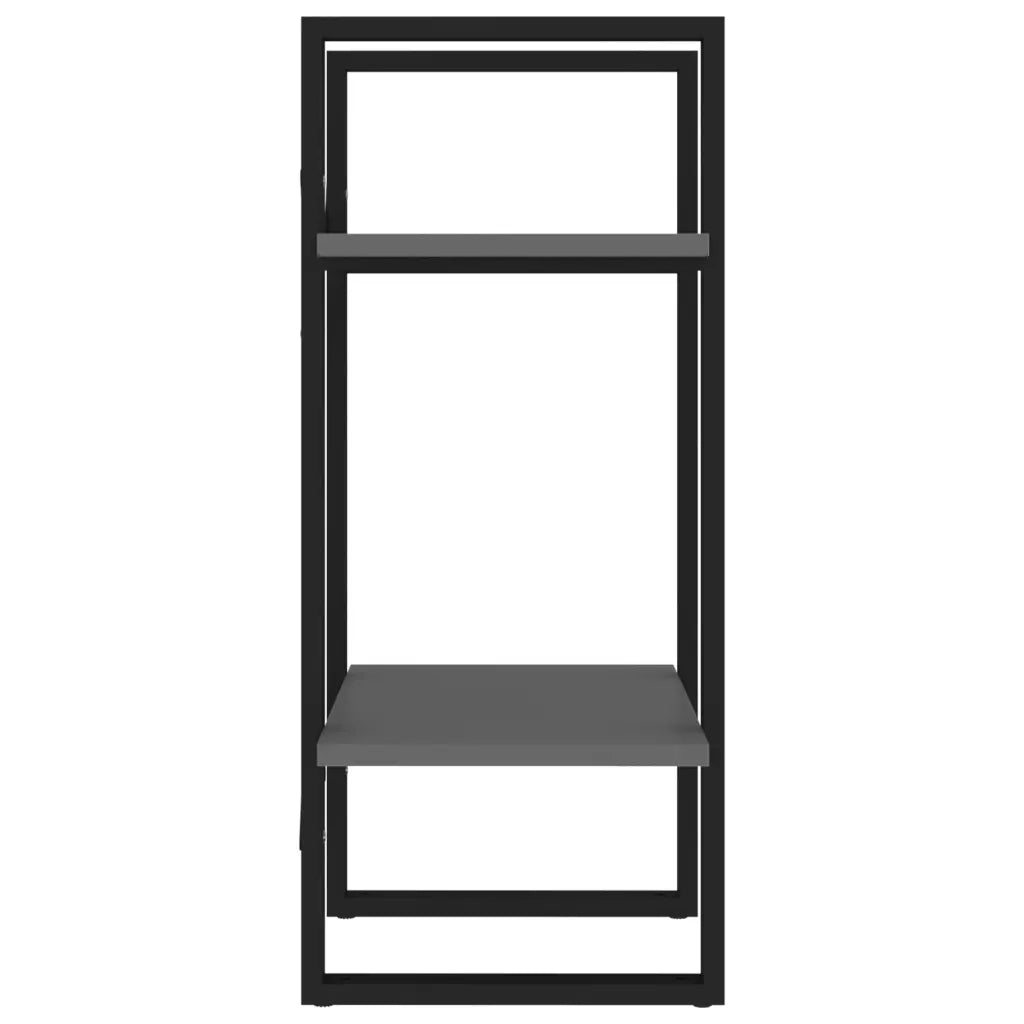 Libreria a 2 Ripiani Grigia 40x30x70 cm in Truciolato cod mxl 10040