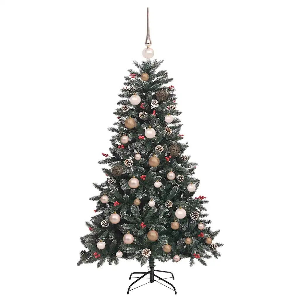 Albero di Natale artificiale con 150 LED Verde 150 cm