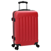 Valigia con blocco 3 pz Rosso 50 x 31 x 78 cm Plastica ABS CFW7280760