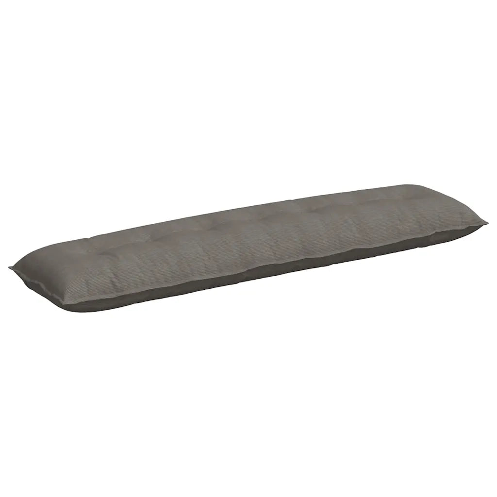 Cuscino per Schiena Grigio chiaro 200 x 50 cm Tessuto in Cords 42014994