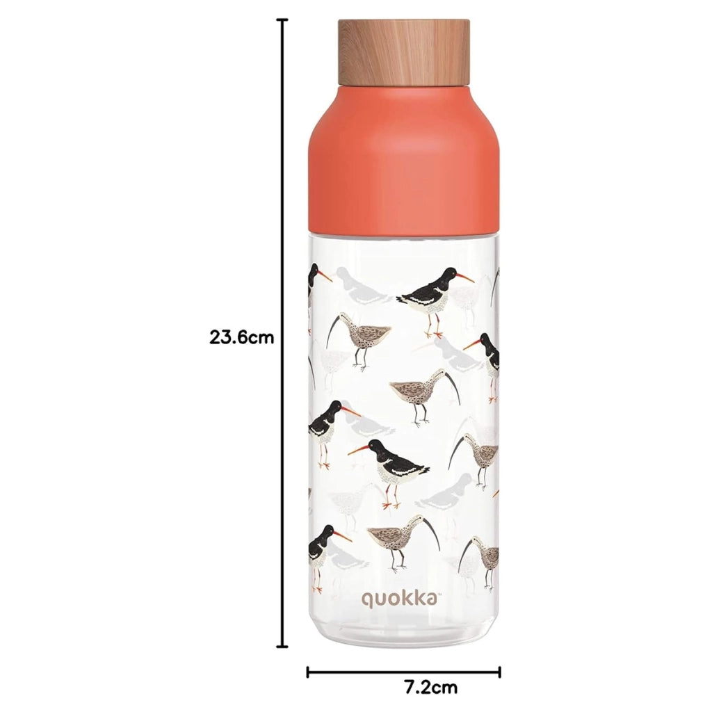 Bottiglia d'acqua Design Uccelli Capacità 720ml in Ecozen Arancione Quokka