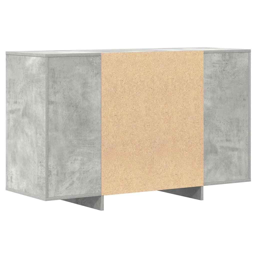 Credenza-Buffet-Armadio da cucina Grigio cemento 120 x 41 x 75 cm Legno multistrato 687623