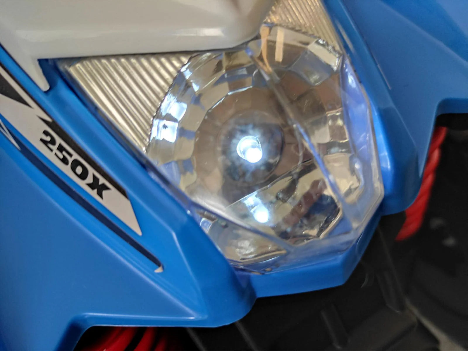 Mini Quad Elettrico per Bambini 7,2V con Licenza Honda 250X Blu