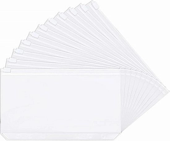 Borse a cintura A5 - 60 pezzi - sacchetti in PVC impermeabili - documenti con chiusura a raccordo