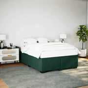 Giroletto senza Materasso Verde Scuro 160x200 cm in Velluto