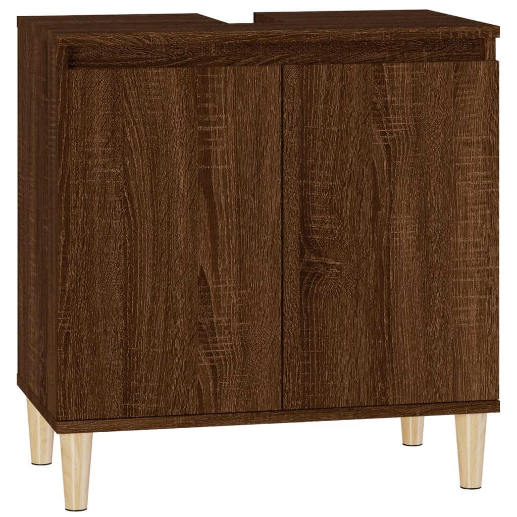 Mobile lavabo 58 x 33 x 60 cm in legno ingegnerizzato marrone 02_0006823