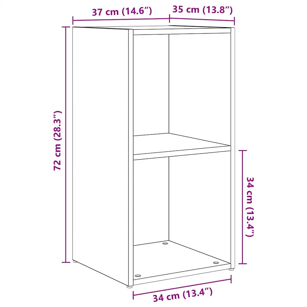 vidaXL Set mobile TV 4 pcs rovere artigianale 37 x 35 x 72 cm