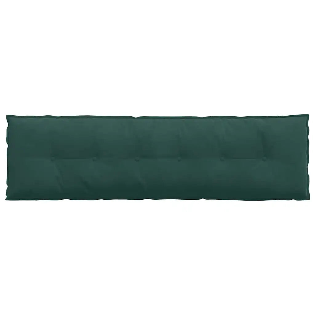 Cuscino per Schiena Verde Scuro 180 x 50 cm Tessuto in Cords
