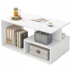 Tavolino da Salotto Bianco 90x43x51 cm Ideale per Ogni Ambiente