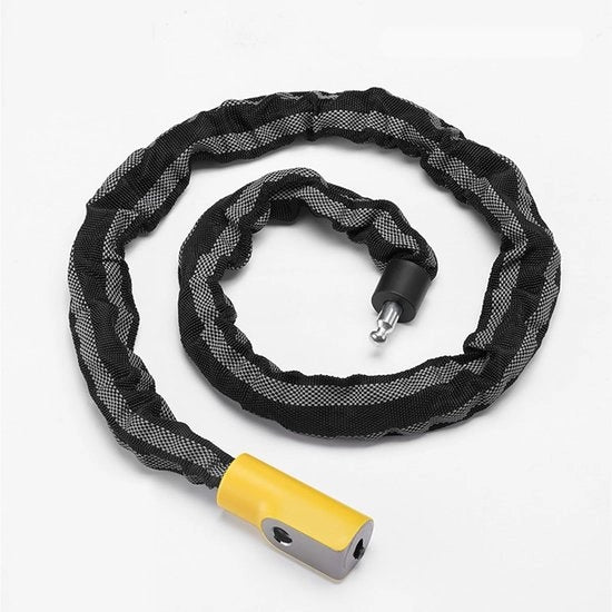 Catenaccio per bicicletta - 90 cm lungo - catena in acciaio 11 mm - Anti Ruggine - costruzione robusta - anticopia - Consegna inclusa di due chiavi