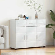Credenza con porta FLORIN Bianco Lucido 88,5 x 30,5 x 73 cm