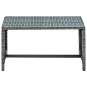 Tavolino da salotto | Tavolino da caff¨¨ | Tavolino da Soggiorno Antracite 70x40x38 cm in Polyrattan