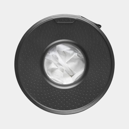 Brabantia 304866 Portabiancheria con Coperchio Apertura Quick-Drop 35 L Materiale Anticorrosione Base in Plastica colore Bianco