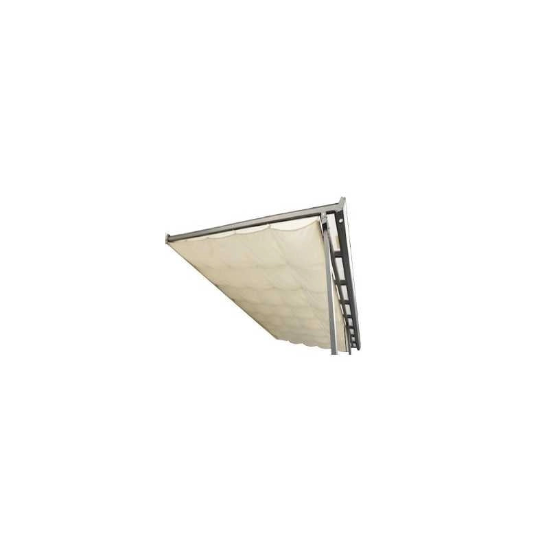Tenda ombreggiante per tettoia TT 3030 AL – 285x305 cm – Tessuto ecrù regolabile anti-UV – TT3030RT Foresta