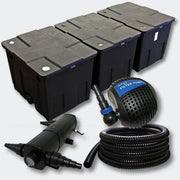 Kit: pompa sterilizzatrice UVC da 24 Watt per filtrazione laghetto da 90000 l tubo flessibile 4216459