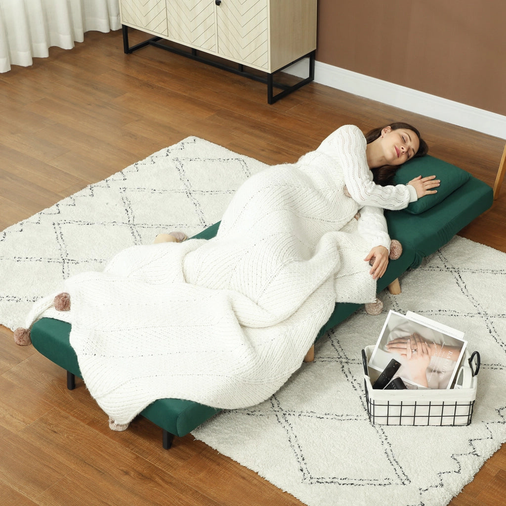 Poltrona letto reclinabile ¨C zephmum ¨C velluto verde scuro 120 kg