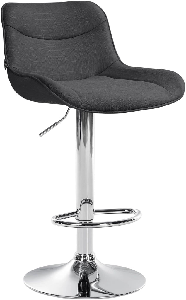 Barhocker Vonore Stoff chrom