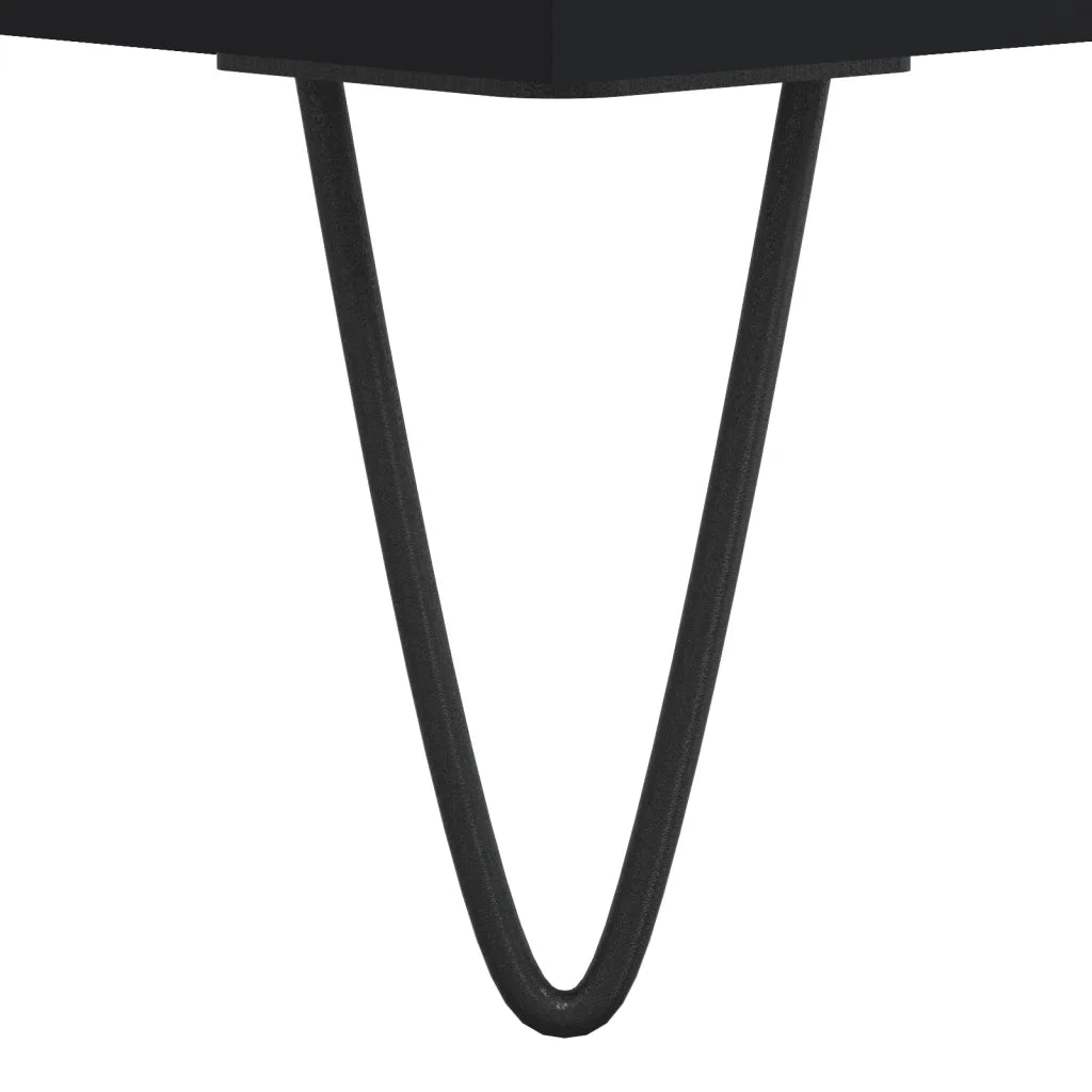 Tavolini da Salotto 2pz Neri 50x46x35 cm in Legno Multistrato 830863