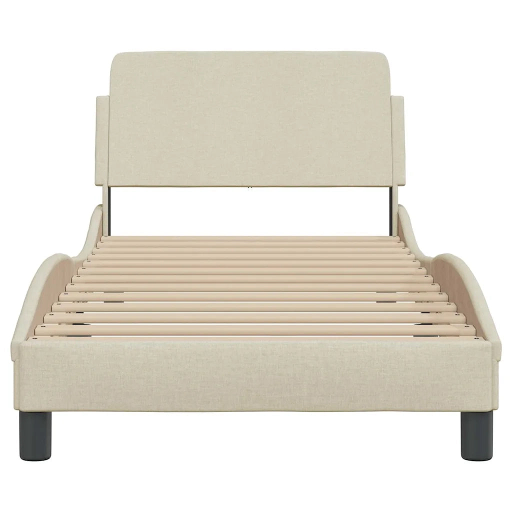 Giroletto con Testiera Dover Crema 90x200 cm Tessuto 373110