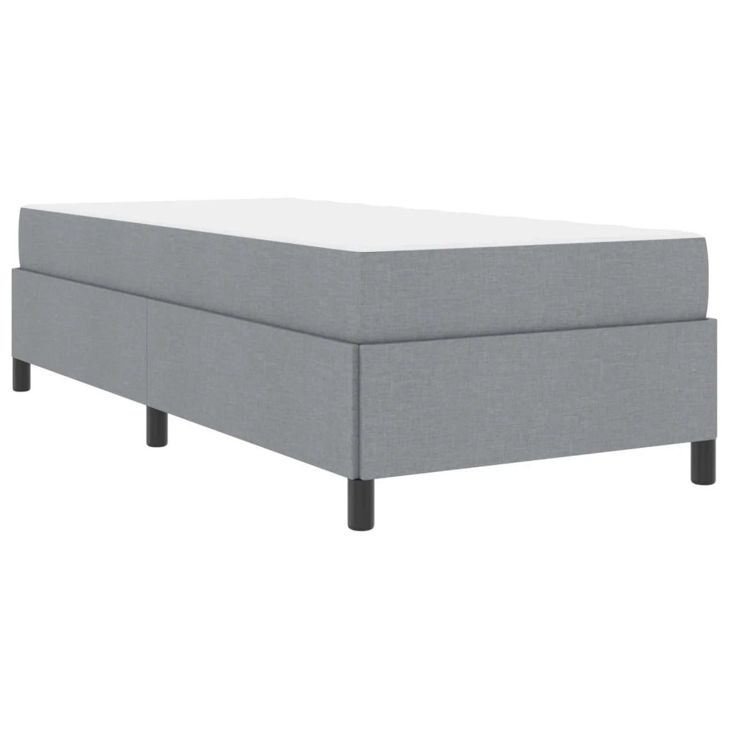 Letto a molle Grigio chiaro 100 x 200 cm Tessuto 3398836