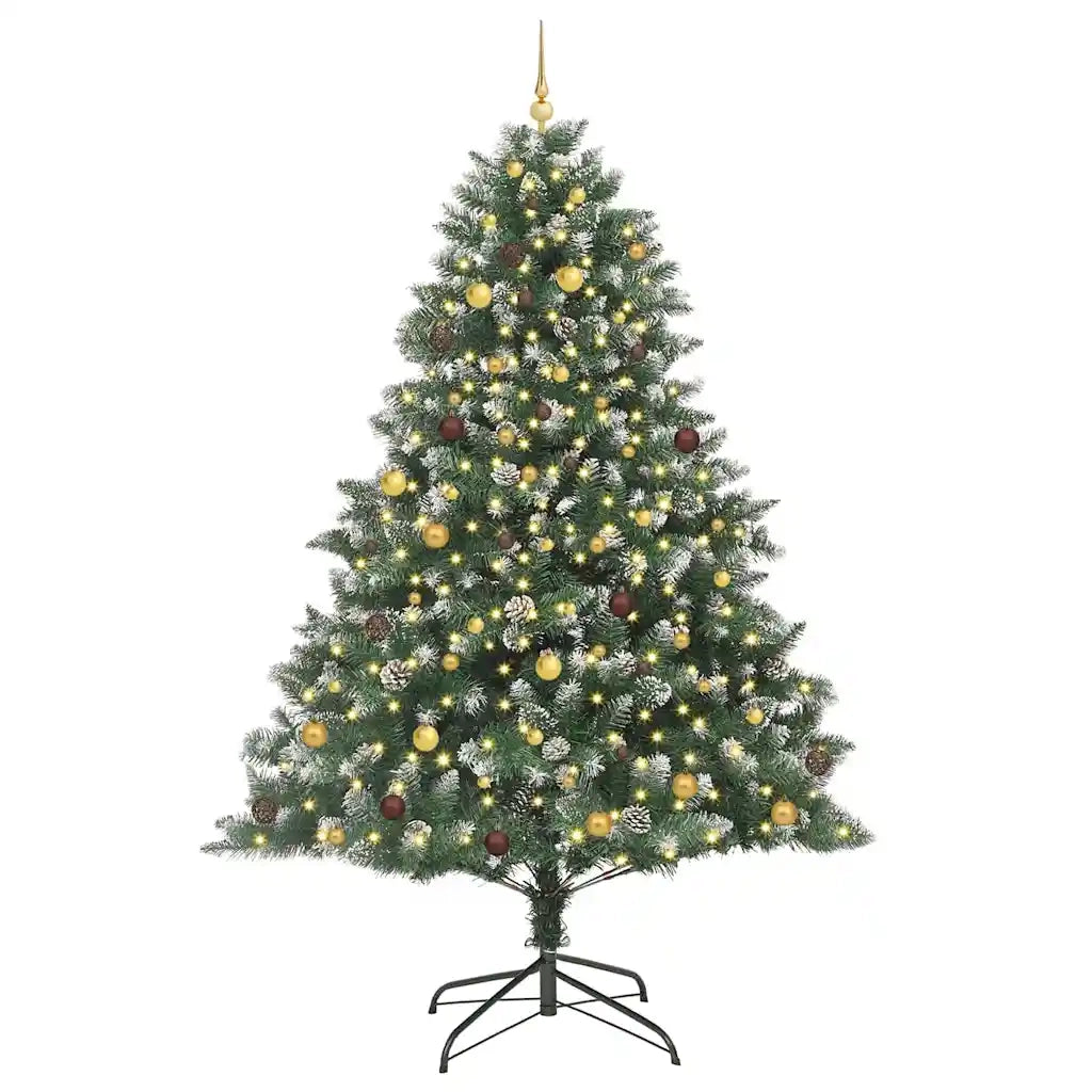 Albero di Natale artificiale con 300 LED Verde 240 cm 3395254