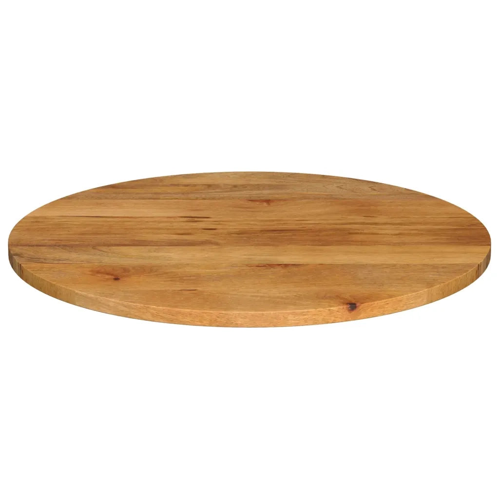 Piano per Tavolo Ø 90x2,5 cm Rotondo in Legno Massello di Mango 370080