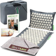 Set di Mat e Cuscino per Relaxamento - Piastra di Massaggio con Spine - Mat di Acupressione e Mat per Unghie