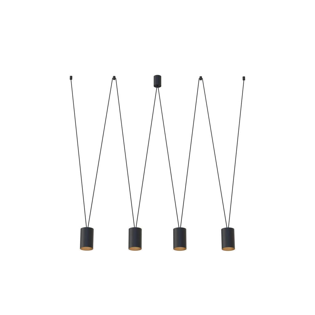 Lampadario sospeso Nowodvorski More Tone 7814 4xGU10 nero