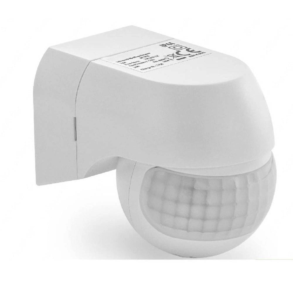 Trade Shop - Sensore Di Movimento A Infrarossi Per Lampadine Max 800 Watt Ip44 Bianco Yca1008 -