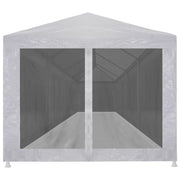 Tenda per Feste con 10 Pareti in Rete 12x3 m 45112