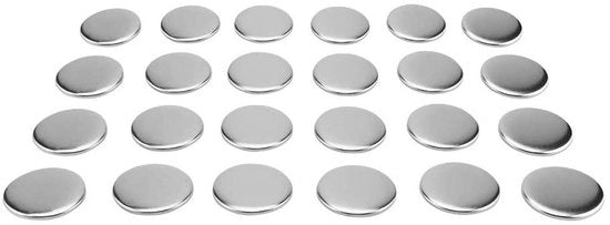 Bottoniera metallica riutilizzabile da 1000 pezzi - 58 mm - Montaggio semplice - Materiale di alta qualità - Bottoniera da badge