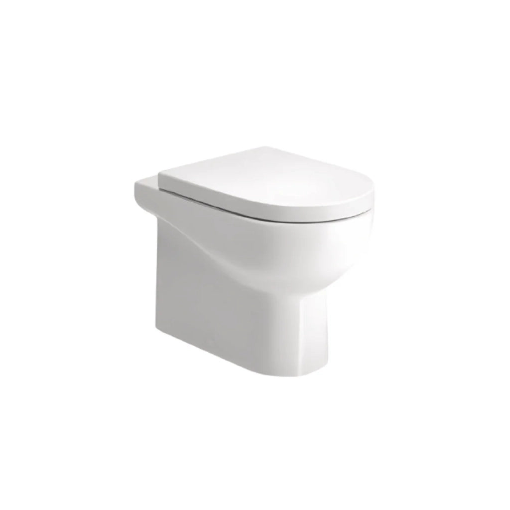 Wc a Terra Azzurra Ceramica "Nuvola" Bianco Lucido