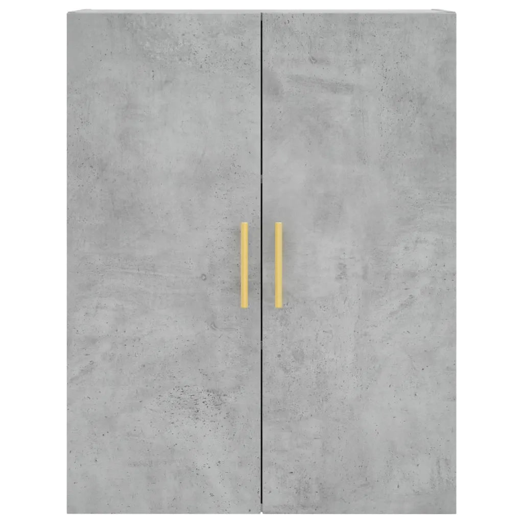 Credenza-Buffet-Armadio da cucina Grigio Cemento 69,5x34x180 cm in Legno Multistrato 444867