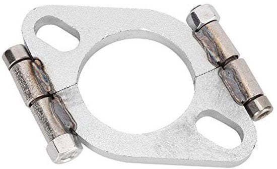 Flangia di scarico 2 pollici a forma ovale - Flangia di riparazione - Flangia di sostituzione della canna di scarico - Acciaio a carbonio - Produzione professionale - Facile da riparare