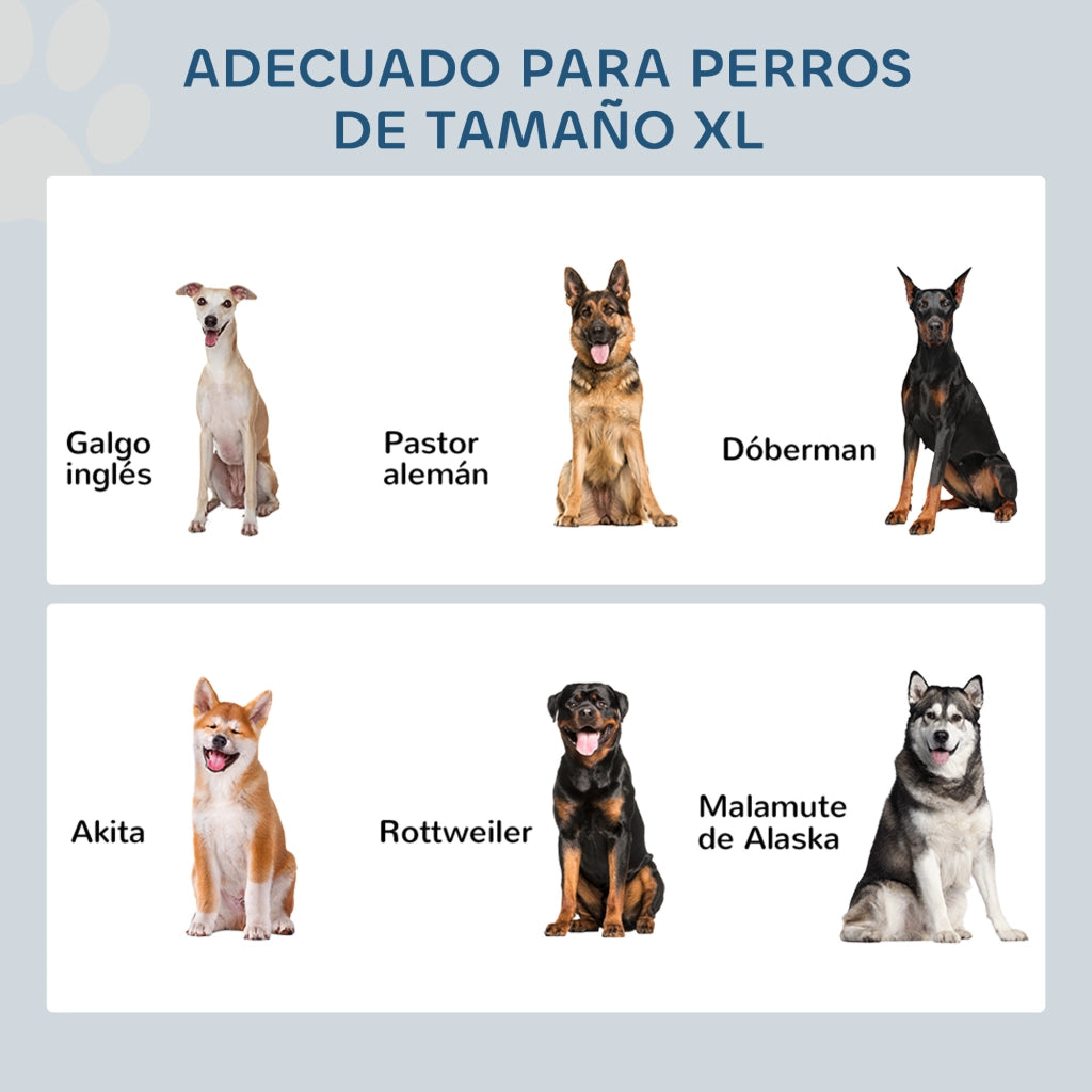 Tavolo per Cani con Alimentatore e Ripiano ¨C Zephmum ¨C Marrone 60x30x41 cm