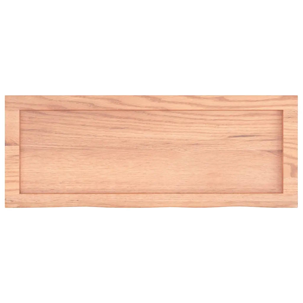 Piano Bagno Marrone 80x30x(2-4) cm Legno Massello Trattato 3156114