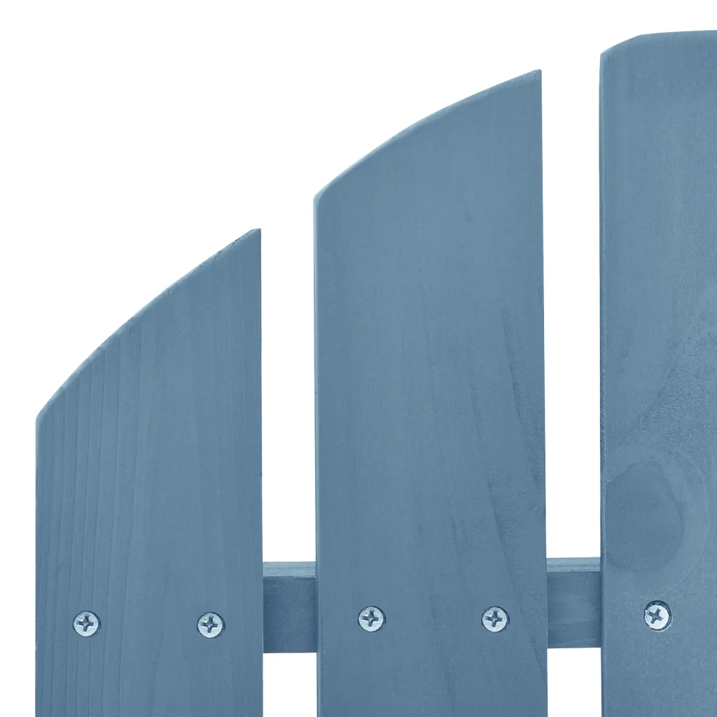 Sedia a Dondolo Adirondack in Legno Massello di Abete Blu 315885