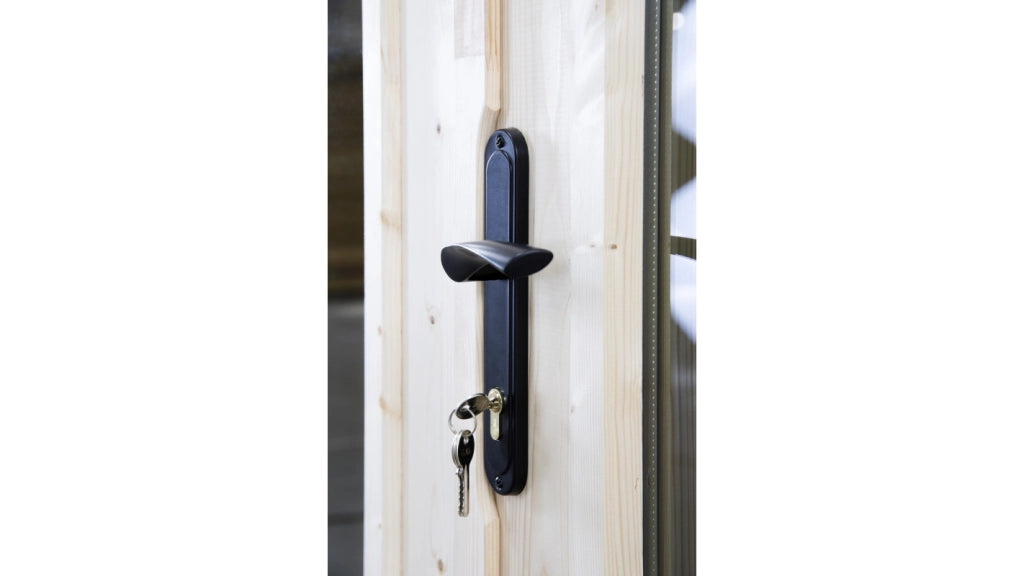 Casetta da giardino in legno - 12m2 - 4x3m - 34mm - colore: naturale - DOM652 - ALTANKA