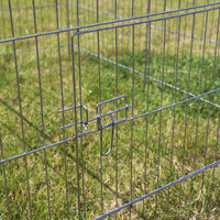 Recinto per piccoli animali 122 x 95 x 58 cm con telo parasole recinzione per conigli e lepri