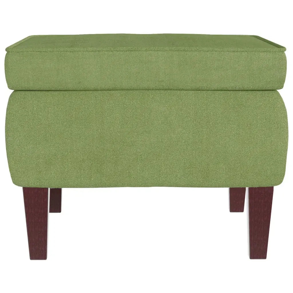 Sedia a dondolo con schienale alto in velluto verde chiaro CFW5210339