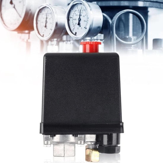 Compressore a doppio effetto montaggio eengat 220V 20A valvola regolatrice valvola di controllo compressore - riduzione rapida della pressione - max. 12 bar.