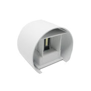 Trade Shop - Applique Parete Muro 28 Led 12 Watt Ip55 Luce Fredda Calda Up & Down Es44 Bianco - -bianco Caldo      -